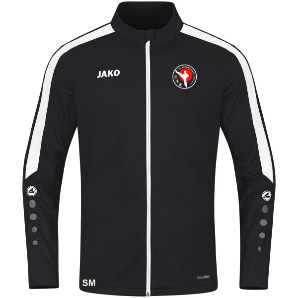 Kapuzenjacke schwarz mit Logo