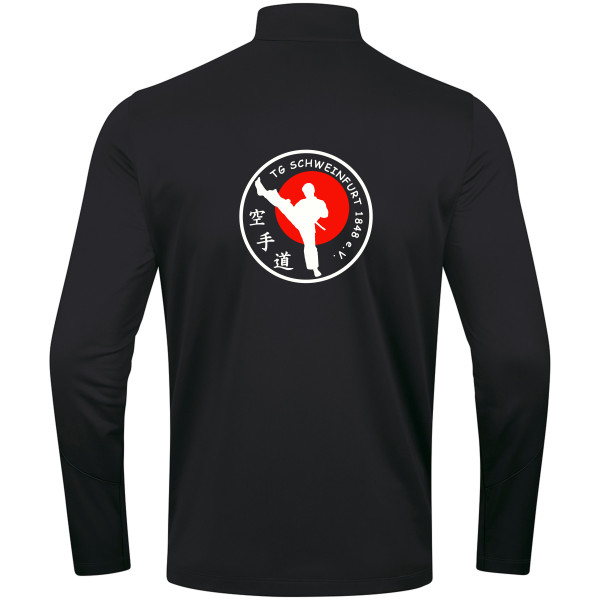 Kapuzenjacke schwarz mit Logo