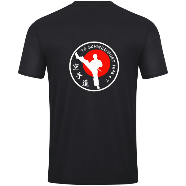 Trikot Shirt Polyester-Interlock schwarz mit Logo